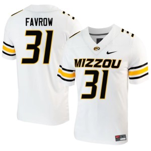 Men's #31 Missouri White Anthony Favrow 2026-27 Jerseys 551053-896