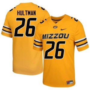 Men's MU Tigers Brady Hultman #26 Gold Replica Jersey 626216-622