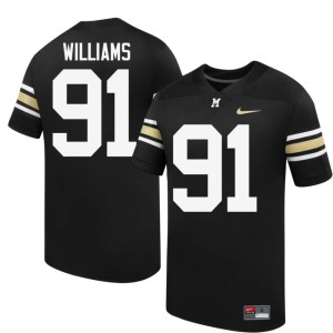 Men's Mizzou Tigers University #91 100th Anniversary Elias Williams Black Jersey 596890-779