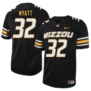Men Black Embroidery #32 MU Gavin Wyatt Jersey 223843-538