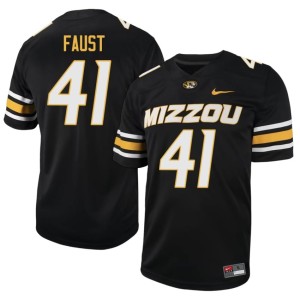 Men's #41 NCAA Black Missouri Graham Faust Jersey 936482-395