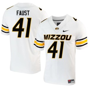 Men White Graham Faust Missouri Tigers #41 2026 Jersey 462078-371