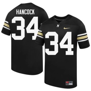 Mens Black Player Jackson Hancock 100th Anniversary University of Missouri Tigers #34 Jersey 972573-652