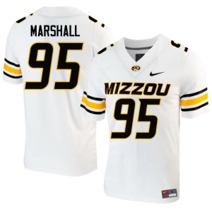 Men's 2026 White #95 Mizzou Jalen Marshall Jerseys 542066-828