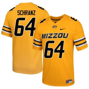 Men's Alumni Gold #64 Joe Schranz Missouri Tigers Jersey 637988-818
