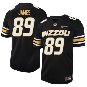 Men Mizzou Tigers Jude James Black #89 NCAA Jerseys 960381-806