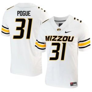 Mens White Stitched #31 Nasir Pogue Tigers Jerseys 969634-712