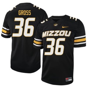 Men Player Sean Gross Black #36 Missouri Tigers Jersey 211310-941