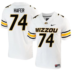 Mens High School White Whit Hafer Missouri Tigers #74 Jerseys 481123-687