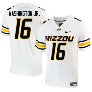 Men University of Missouri Tigers Bobby Washington Jr. White 2026-27 #16 Jerseys 697142-959