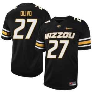 Men's Brock Olivo #27 University of Missouri Tigers Black NCAA Jersey 998163-779