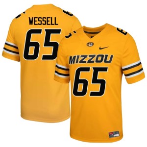 Mens Brysen Wessell #65 University Tigers Gold Jersey 577694-801