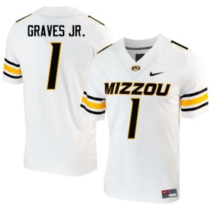 Men's #1 White Chris Graves Jr. Mizzou Alumni Jersey 203724-161