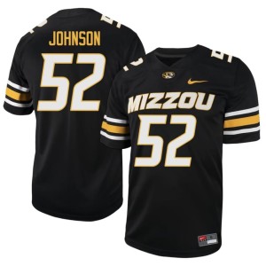 Men Limited #52 Missouri University of Missouri Tigers Black Demarcus Johnson Jersey 475301-480
