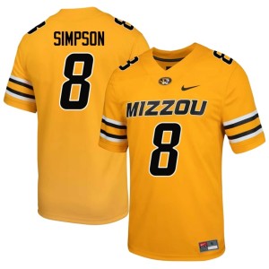 Mens Alumni #8 Missouri Gold Donta Simpson Jerseys 727027-531