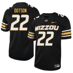 Mens Elijah Dotson Black University of Missouri Tigers Player #22 Jersey 527162-435