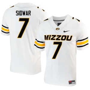 Mens MU Tigers White 2026 Gavin Sidwar #7 Jersey 312788-443