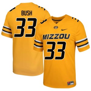 Men's Gold JJ Bush Missouri Tigers #33 NCAA Jersey 674506-256