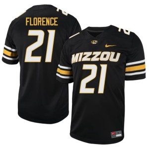 Mens Alumni Jahlil Florence Missouri University of Missouri Tigers #21 Black Jersey 267150-655