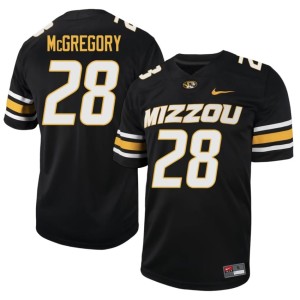 Men's Mizzou Black #28 Jayden McGregory High School Jersey 121368-701