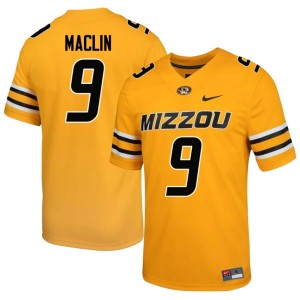 Mens Gold #9 Jeremy Maclin Game Tigers Jerseys 871043-446
