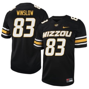 Men's Black Mizzou Official Kellen Winslow #83 Jerseys 738848-379