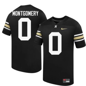 Men 100th Anniversary Tigers #0 Player Black Naeshaun Montgomery Jerseys 176547-755