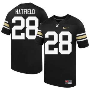 Men's 100th Anniversary Black Replica Tigers Preston Hatfield #28 Jersey 163180-734