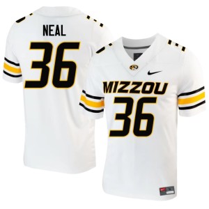 Men's #36 White Replica Trashundon Neal Mizzou Jersey 883608-269
