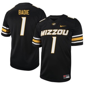 Mens Black Tyler Badie Missouri High School #1 Jersey 560176-550