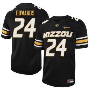 Men Mizzou Tigers Black Xai'Shaun Edwards 2026-27 #24 Jersey 580125-132