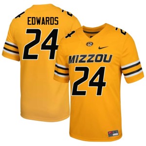 Mens Gold MU Tigers Xai'Shaun Edwards Limited #24 Jerseys 805553-298