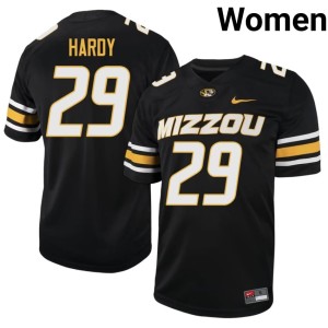 Women Black Mizzou Football Team #29 Embroidery Ahmad Hardy Jersey 596279-267