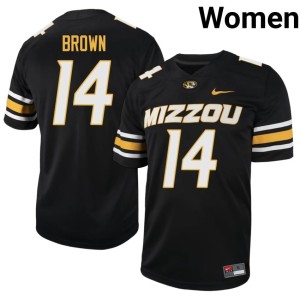 Women's Black Alumni Brett Brown Mizzou #14 Jersey 903044-279