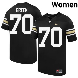 Women 100th Anniversary Black #70 Cayden Green Player Missouri University of Missouri Tigers Jersey 144298-961
