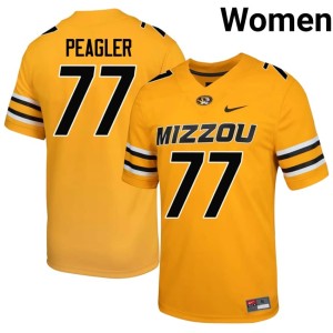 Women Gold Embroidery MU Curtis Peagler #77 Jerseys 631974-873