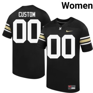 Women #00 MU Black High School Custom 100th Anniversary Jersey 877424-609