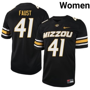 Womens Black MU #41 Graham Faust Official Jerseys 265183-359