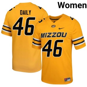Women Missouri University of Missouri Tigers #46 Jackson Daily Gold 2026-27 Jerseys 792604-999