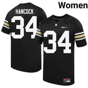 Women's Black Jackson Hancock #34 Tigers Player 100th Anniversary Jersey 730966-898