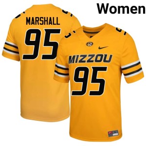Womens #95 Gold 2026-27 Missouri Jalen Marshall Jerseys 724369-742