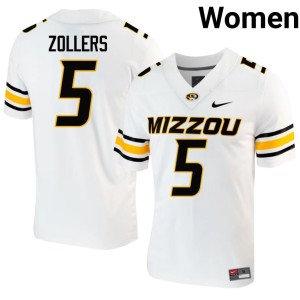 Women's MU #5 Player Matt Zollers White Jerseys 718139-466