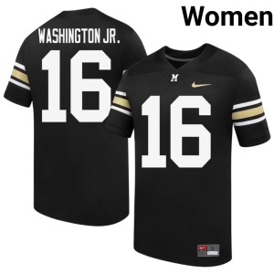 Womens 100th Anniversary MU Tigers #16 Black Bobby Washington Jr. Game Jerseys 112113-707