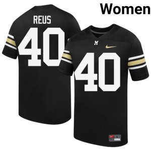 Women's Brunno Reus #40 100th Anniversary Alumni MU Black Jersey 362708-969