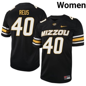 Womens Black MU #40 Brunno Reus NCAA Jerseys 319338-789