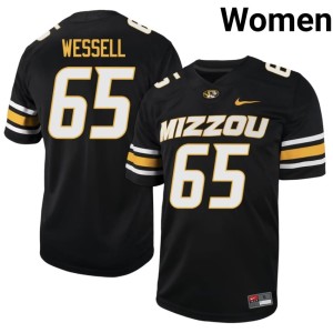 Womens Tigers #65 Alumni Brysen Wessell Black Jerseys 532354-821