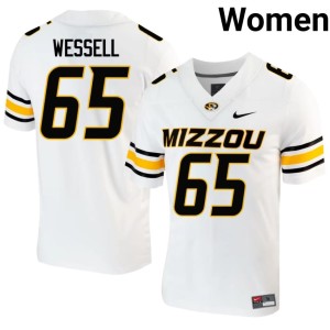 Women Missouri University of Missouri Tigers Limited White Brysen Wessell #65 Jerseys 278680-525