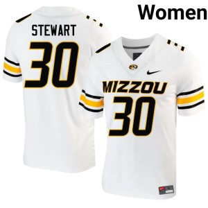 Women's #30 High School Carter Stewart White MU Jerseys 586434-585