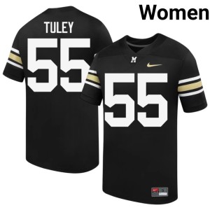 Women's 100th Anniversary Cavan Tuley Embroidery #55 Black University of Missouri Tigers Jersey 343338-577