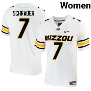 Women Missouri University of Missouri Tigers #7 Cody Schrader White 2026-27 Jerseys 462867-817